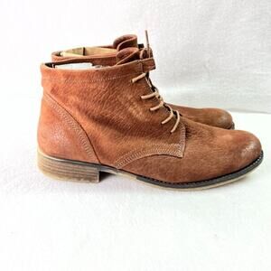 JOSEF SEIBEL Ankle Boots Womens US 10.5, 11 Sienna 03 Brown Grain Leather